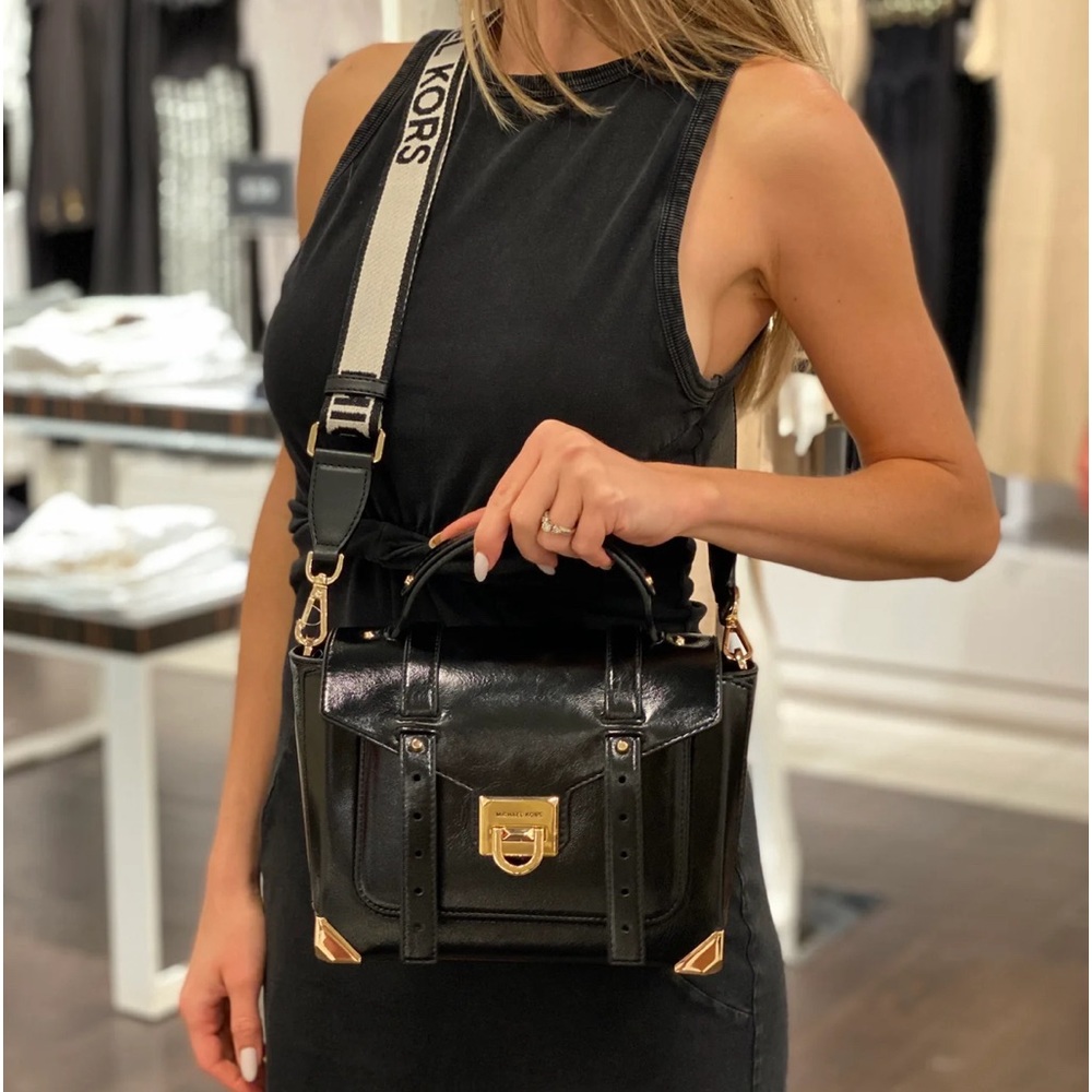 MICHAEL KORS MANHATTAN MEDIUM SATCHEL SHOULDER CROSSBODY BAG